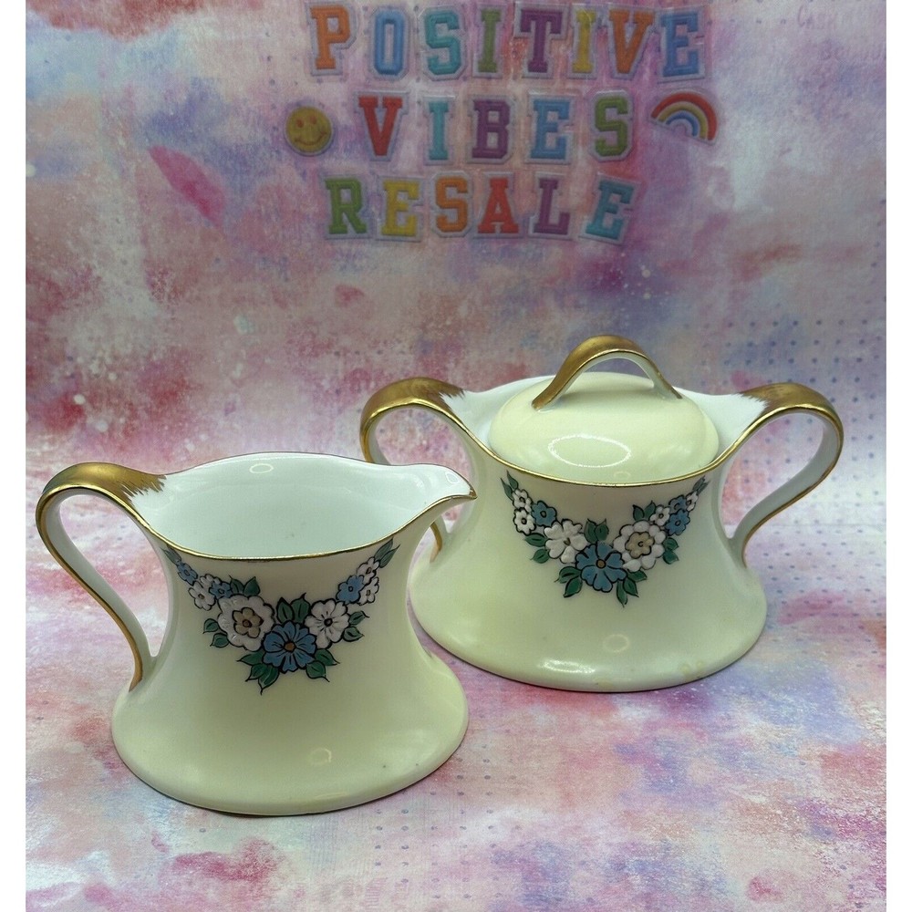 Bavaria Cream And Sugar HandPainted